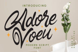 Adore Voeu: A Modern Script Font for Digital Brands