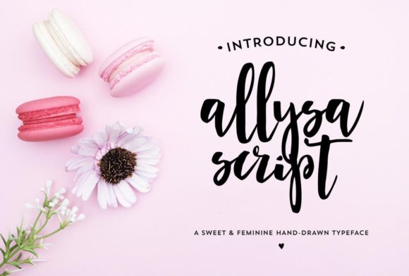 Allysa Script: A Sweet Handwritten Font Review