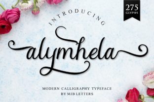 Alymhela: A Modern Script Typeface for Makers