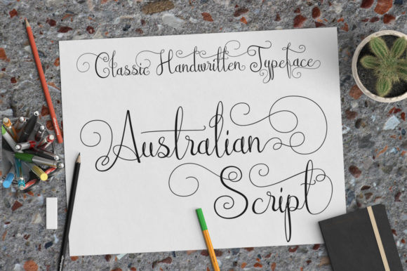 Australian Script: An Elegant Handwritten Typeface