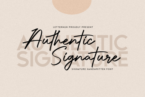 Authentic Signature: A Premium Script Font for Branding