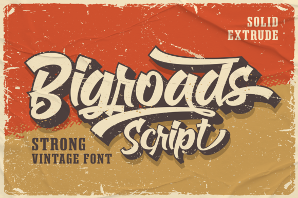 Bigroads Script: A Bold Retro Typeface for Web