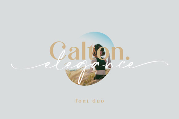 Calton Elegance Duo: A Modern Font for Business