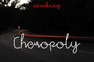 Cheropoly: A Modern Handwritten Typeface for Web Design