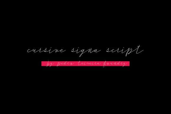 Cursive Signa Script: The Elegant Handwritten Font for Crafters