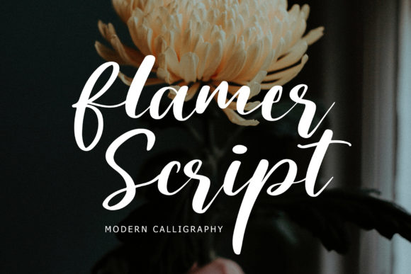 Flamer Script: A Modern Calligraphy Font for Crafters