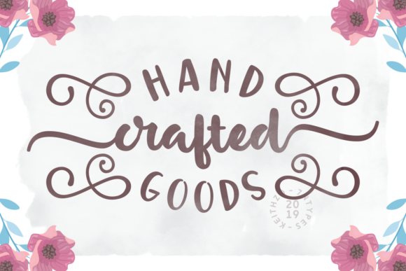 Handcrafted Goods: A Bold Script Typeface for Editors