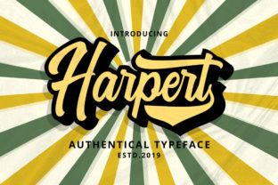 Harpert: A Vintage Script Handwritten Font for Editors