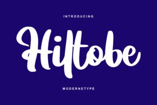 Hiltobe: A Playful Script Font for Editorial Design