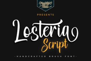 Losteria Script: A Romantic Brush Font for Branding