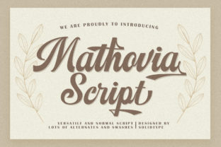 Mathovia Script: A Bold Vintage Typeface for Web