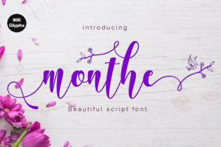 Monthe: A Modern Calligraphy Font for Branding