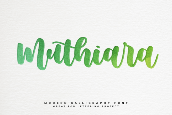 Muthiara: The Timeless Script Font for Campaigns
