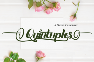 Quintuples: A Premium Script Font for Brand Identity