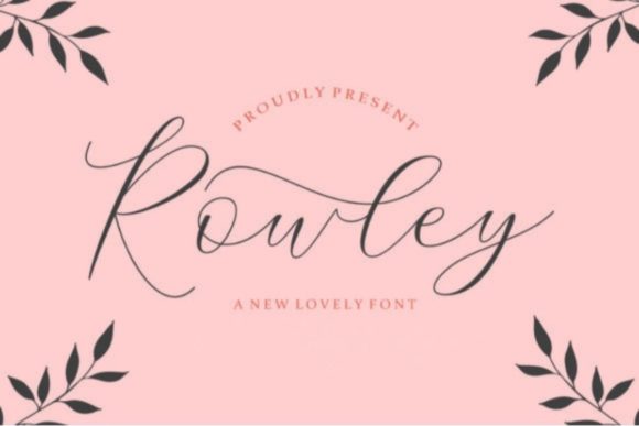 Rowley Script: A Delicate Handwritten Font for Business