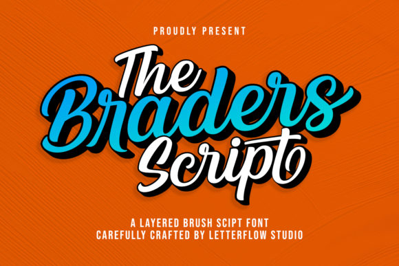 The Braders Script: A Vintage Handwritten Typeface