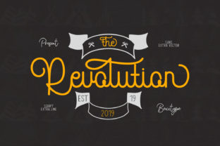The Revolution: A Nostalgic Script Font for Brands