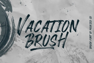 Vacation Brush: A Bold Script Font for Business Branding