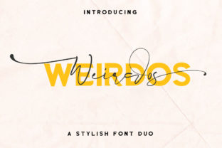 Weirdos: A Script Handwritten Font for Editorial Design
