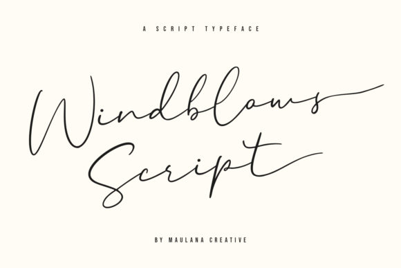 Windblows Script: A Timeless Handwritten Font for Brands