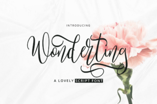 Wonderting Script: A Soft Hand-Lettered Font for Branding